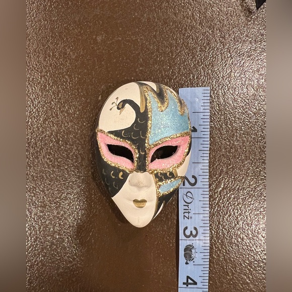 Italian Carnival Masks Vintage Venice Italy Carnevale Hand Painted - Picture 7 of 9